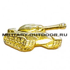 Знак-эмблема на петлицу Танковые войска золотистый левый 07030024
